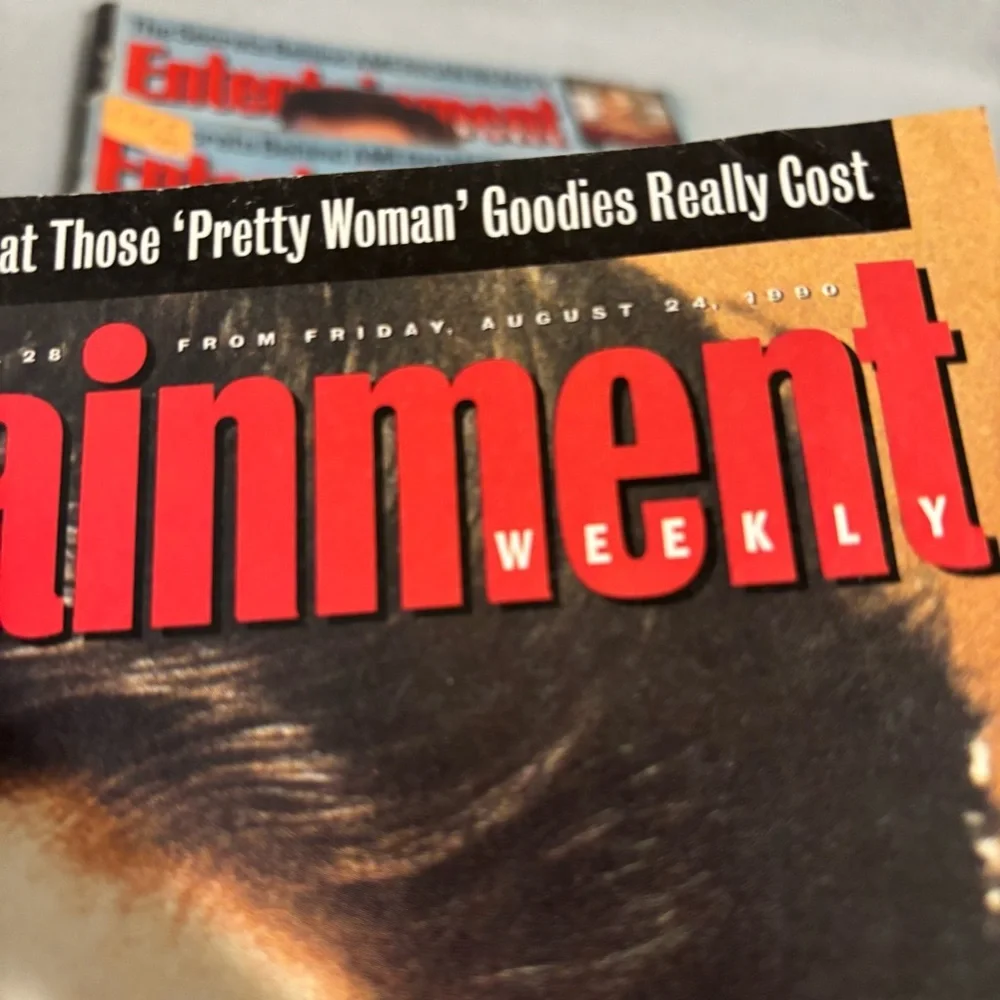 Four Vintage Entertainment Weekly Magazine Collection from the 1990’s